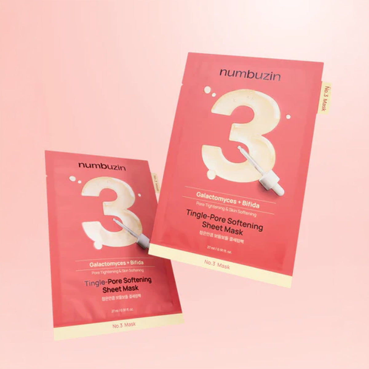 numbuzin No.3 Tingle-Pore Softening Sheet Mask 1 Box (5 Sheets)