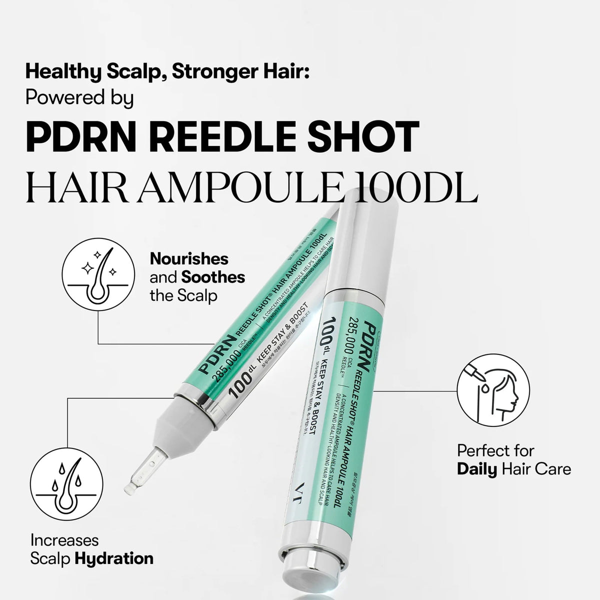 VT COSMETICS PDRN Reedle Shot Hair Ampoule 100dL 15 ml