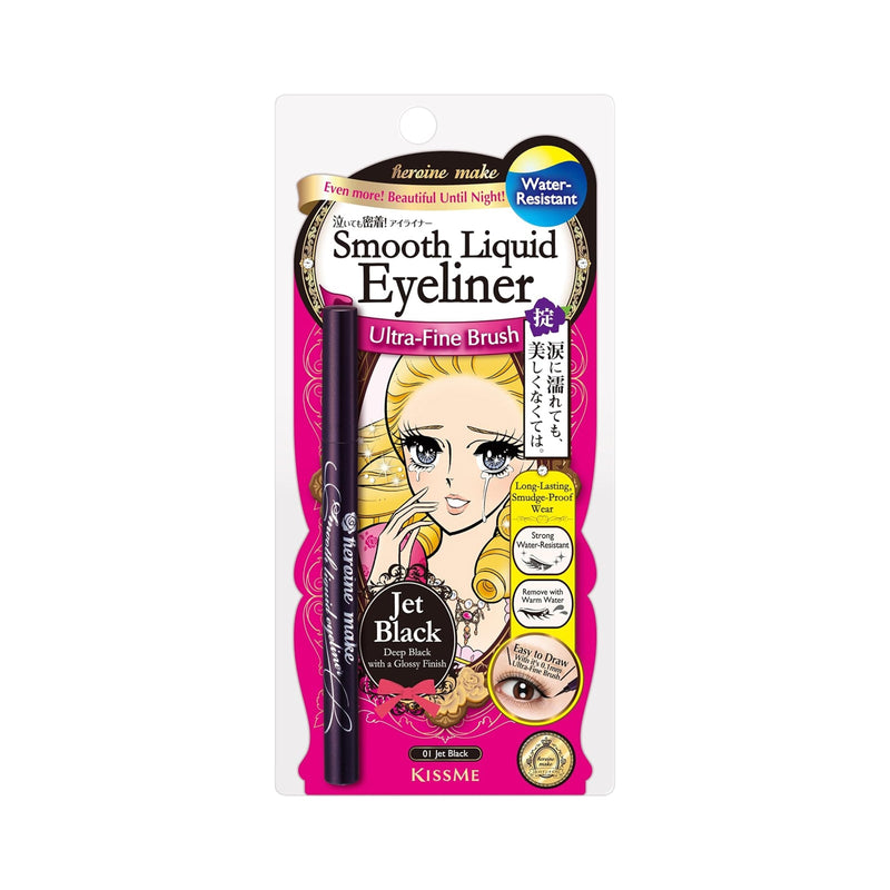 Isehan Kiss Me Heroine Make Smooth Liquid Eyeliner – Black