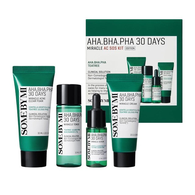 SOME BY MI AHA-BHA-PHA 30 Days Miracle AC S.O.S Kit (4 Pieces)