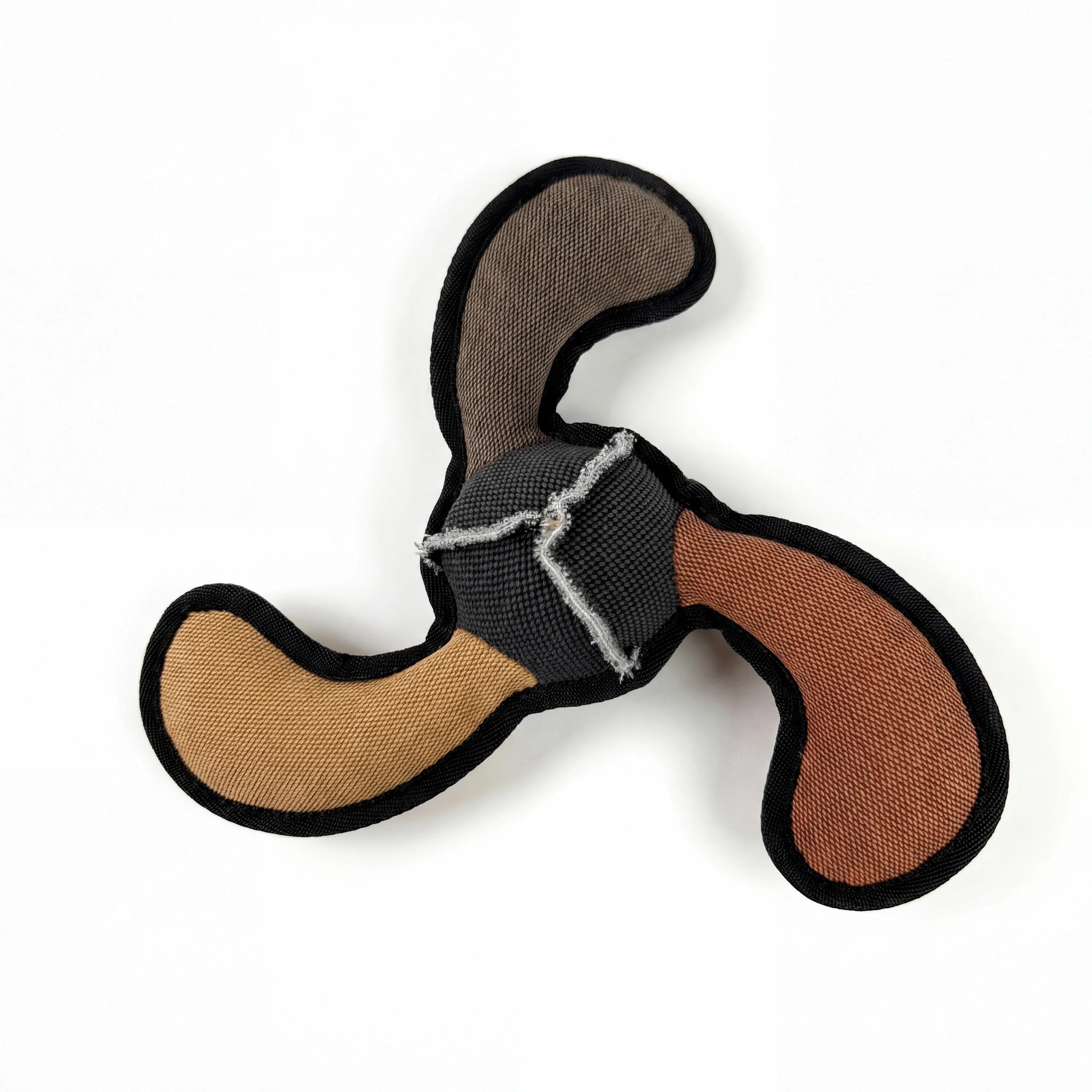 Durable Dog Toy with Squeaker, 3 Layer Tough Chew Toy, Reinforced Fabric Frisbee, Interactive Dog Gift 10.5in