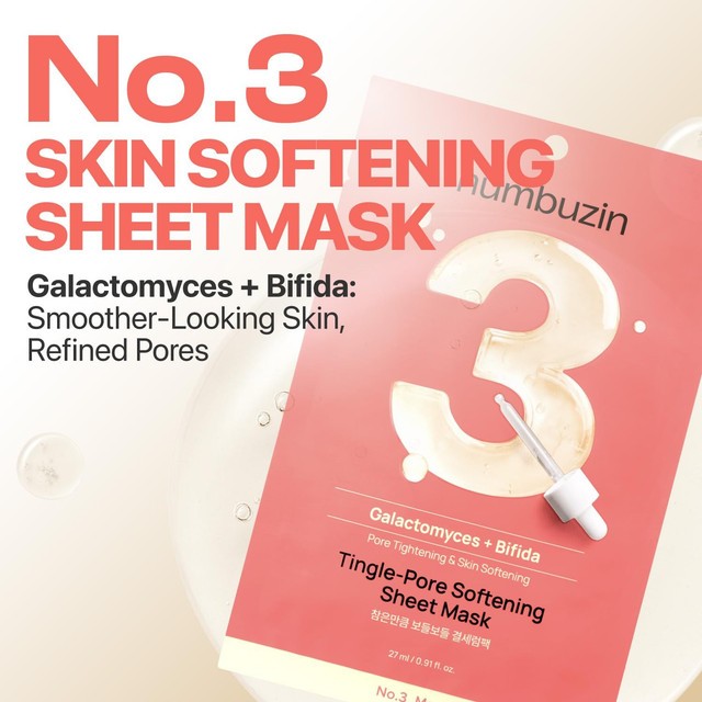 NUMBUZIN No. 3 Tingle-Pore Softening Sheet Mask (Pack Of 10)