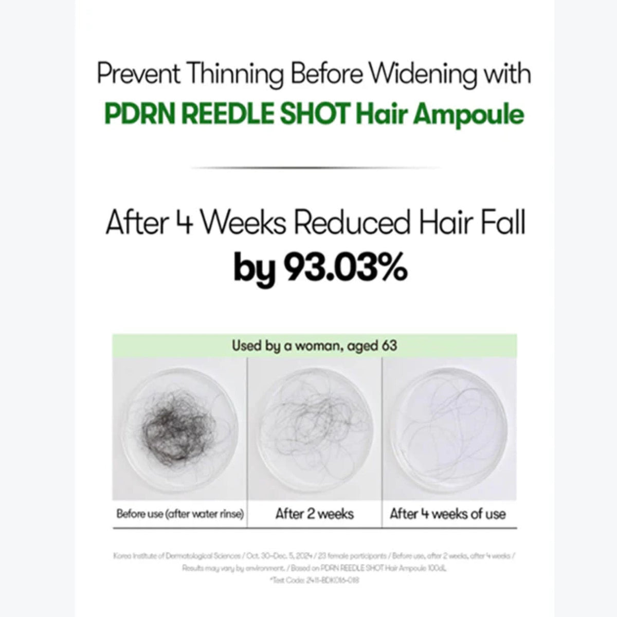 VT COSMETICS PDRN Reedle Shot Hair Ampoule 100dL 15 ml