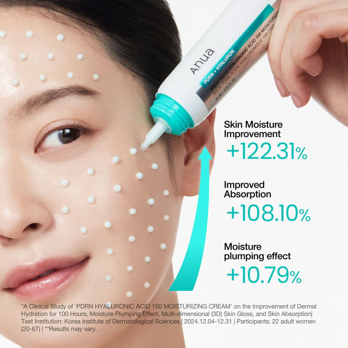 ANUA PDRN Hyaluronic Acid 100 Moisturizing Cream 60 ml