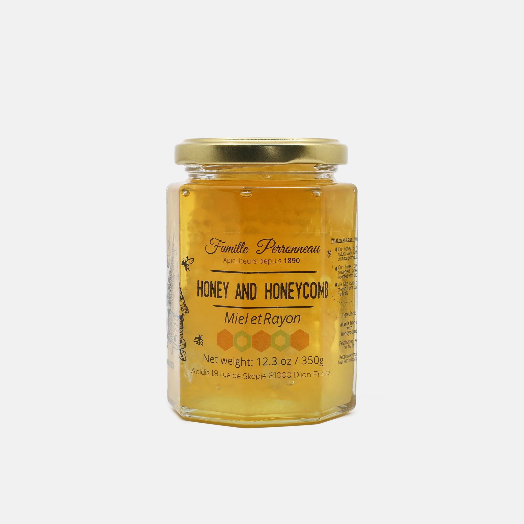 Acacia Honey with Honeycomb, 12.3oz