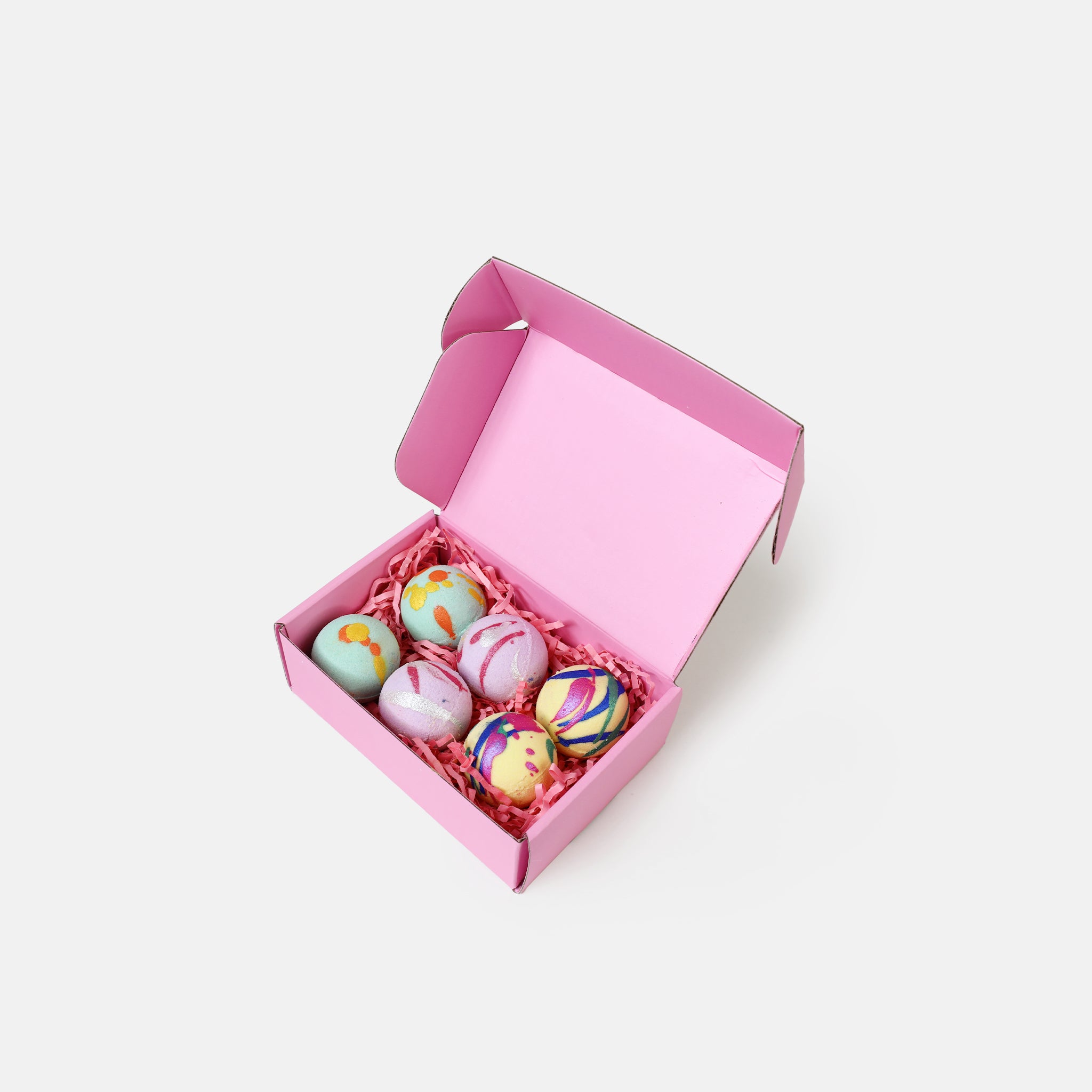 Mini Goat Milk Bath Bomb Gift Box (Pink - Pineapple / Bramble Berry / Monkey Farts)