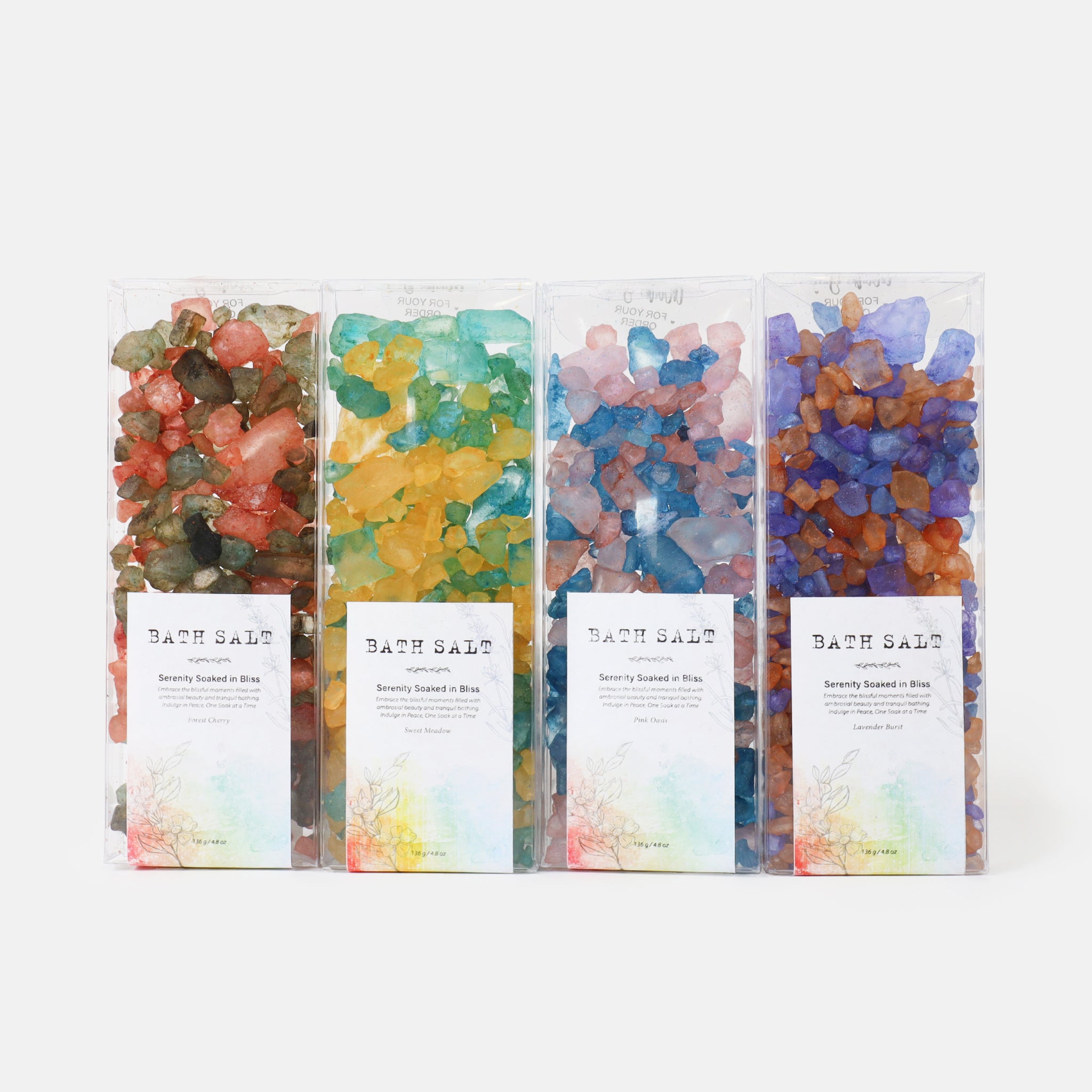 Serenity Soaked in Bliss Bath Salt 4 Set