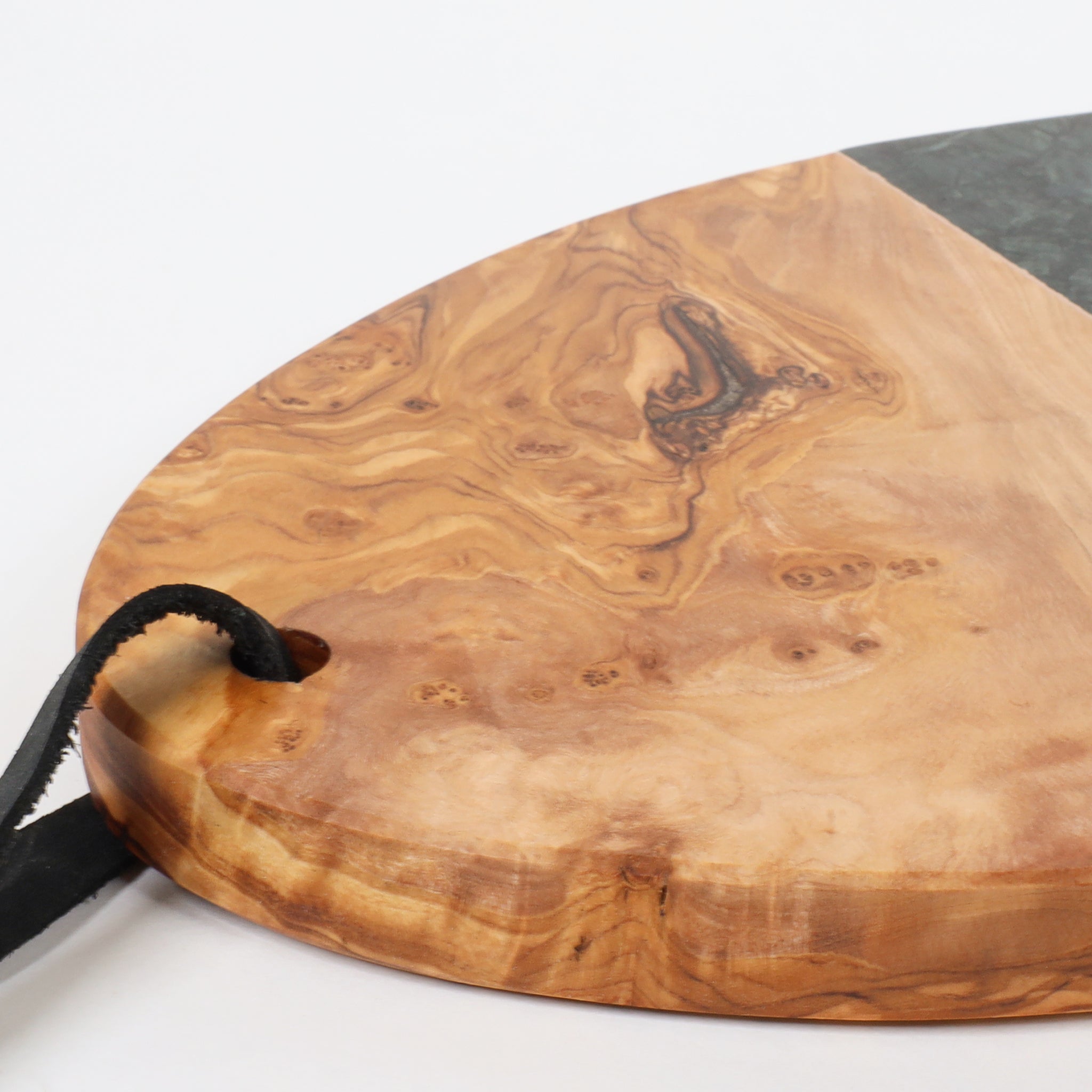 Olive Wood & Marble Cheeseboard