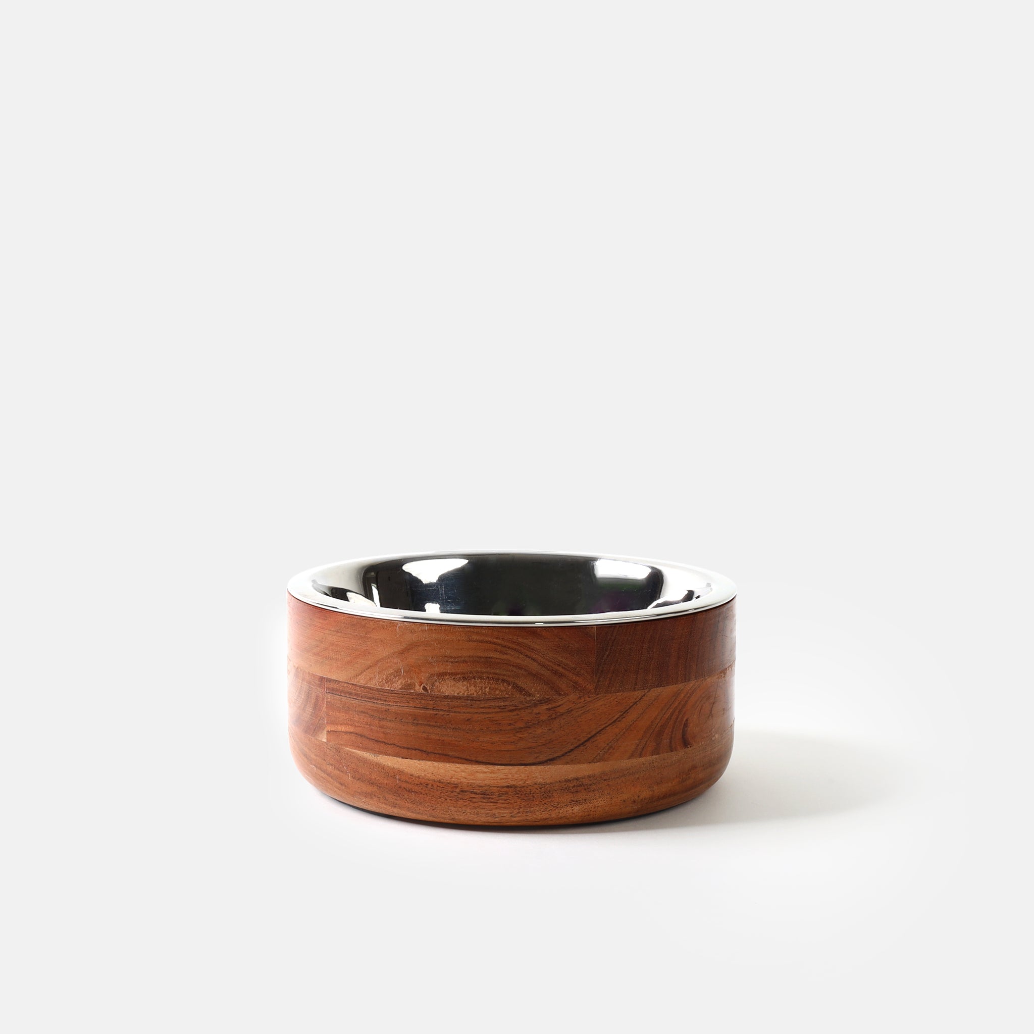 Wooden Straight Dog Bowl