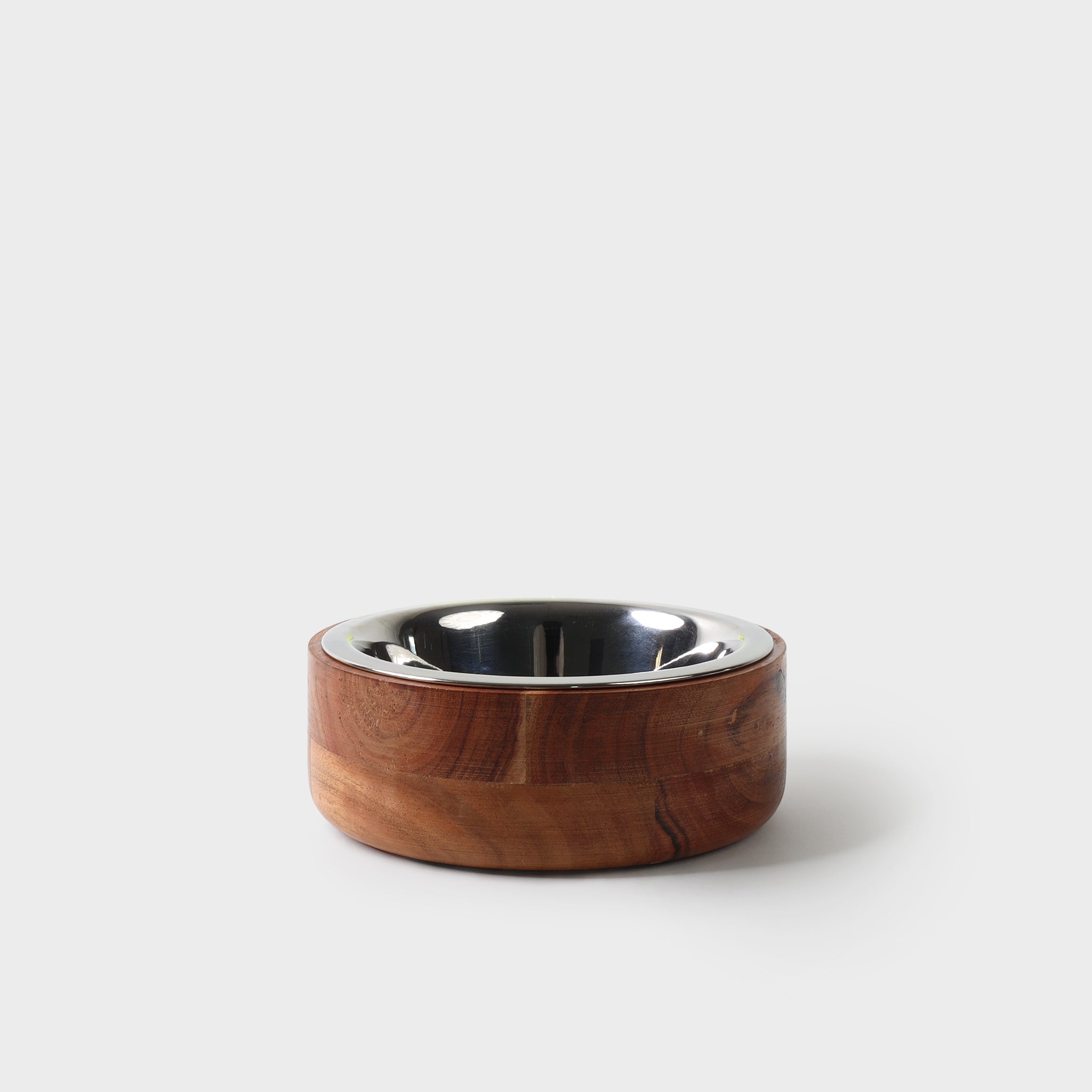 Wooden Straight Dog Bowl