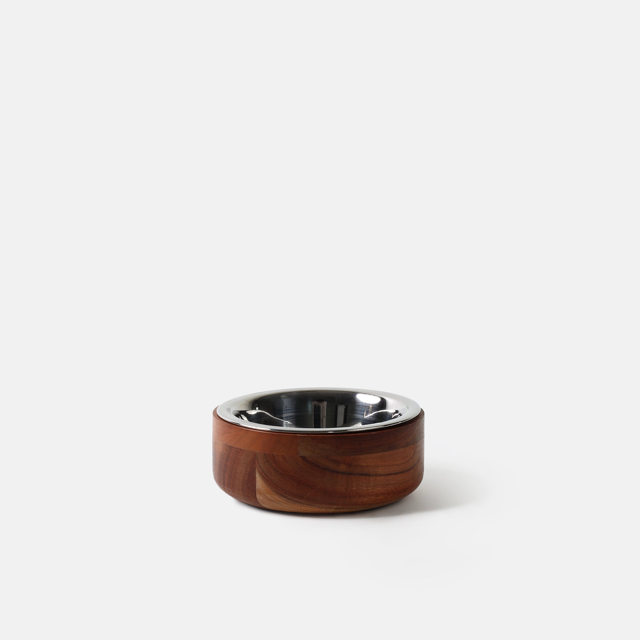 Wooden Straight Dog Bowl