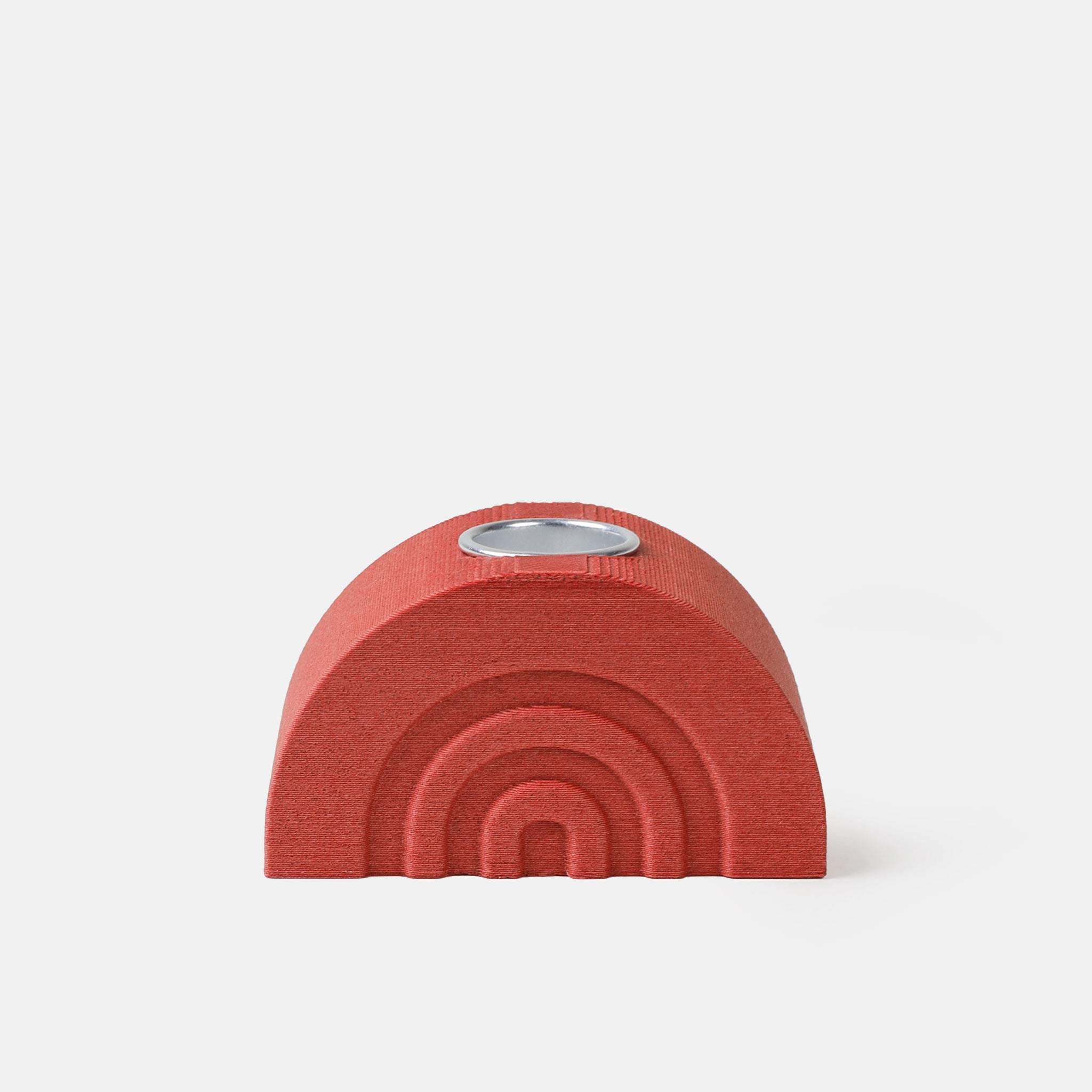 Red 3D-Printed Candle Holder