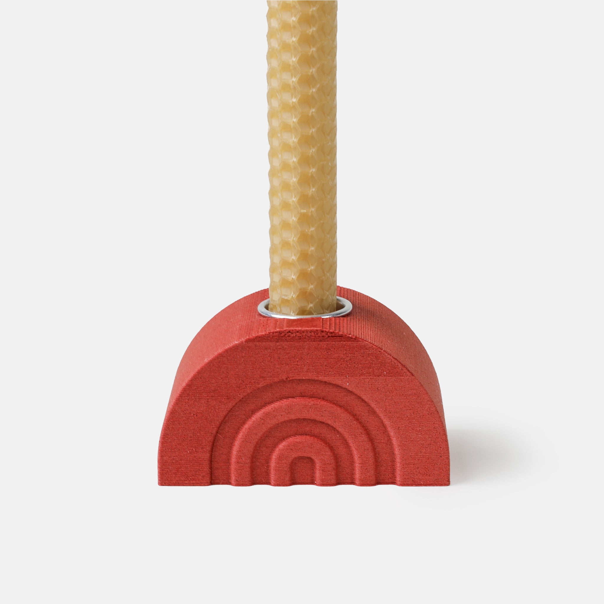 Red 3D-Printed Candle Holder